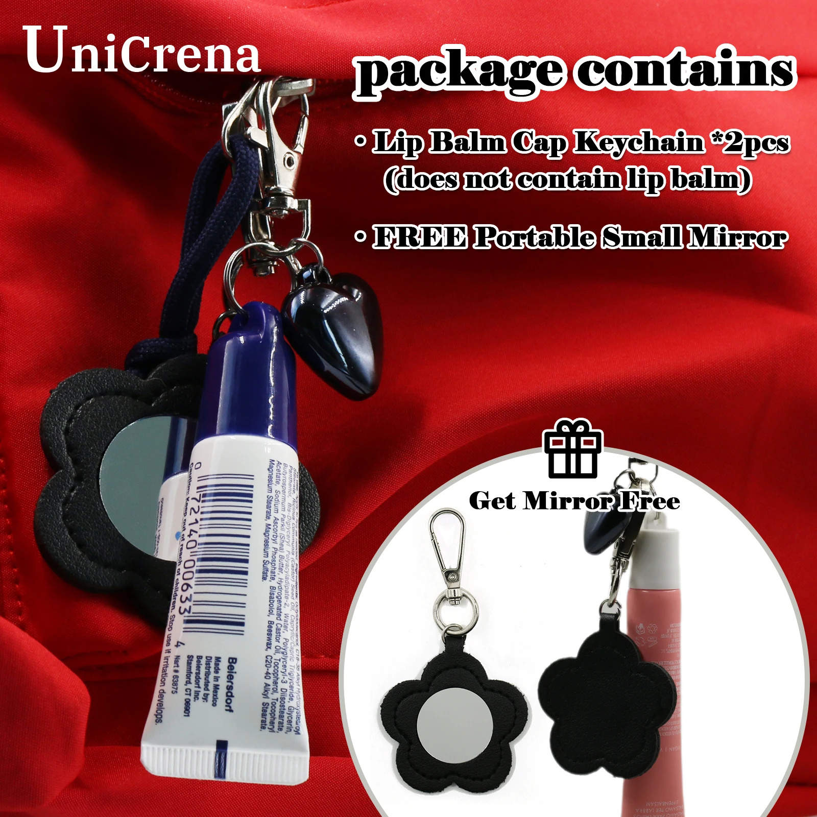 UniCrena Keychain Cap for Lip Balm Aquaphor 0.35oz/10ml-Key Chain