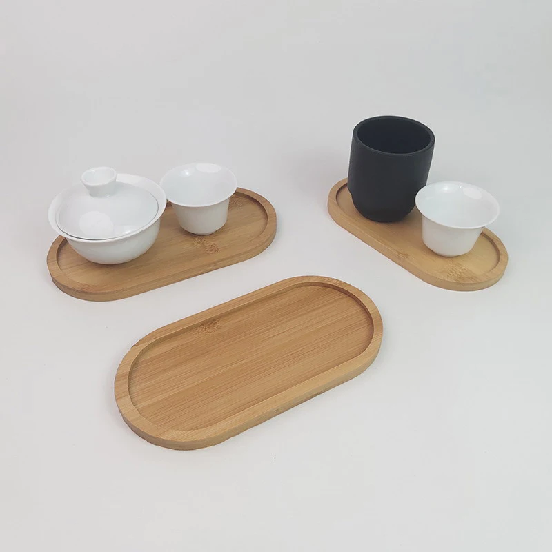 NEW Tableware Solid Wood Round Dessert Plate Japanese-style Wooden Tray Snack Plate Dried Fruit Plate Wooden Plate