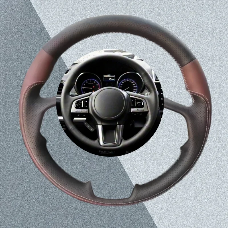 

Чехол на руль автомобиля из искусственной кожи на заказ для Subaru Legacy Outback XV Forester 2015 2016, аксессуары для салона автомобиля