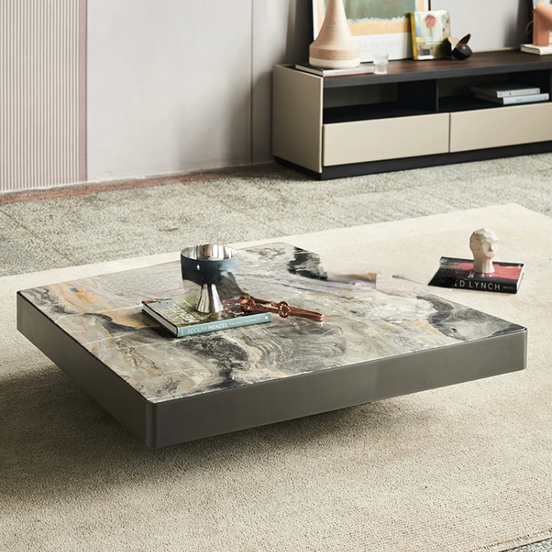 Coffee table/minimalist living room coffee table marble/