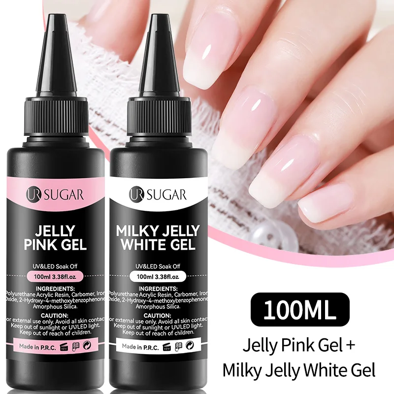 UR SUGAR 100ml Functional Gel Nail Polish Refill Base Top Gel Supplier Nail Art Soak Off UV LED Coat Varnish Manicure for Salon