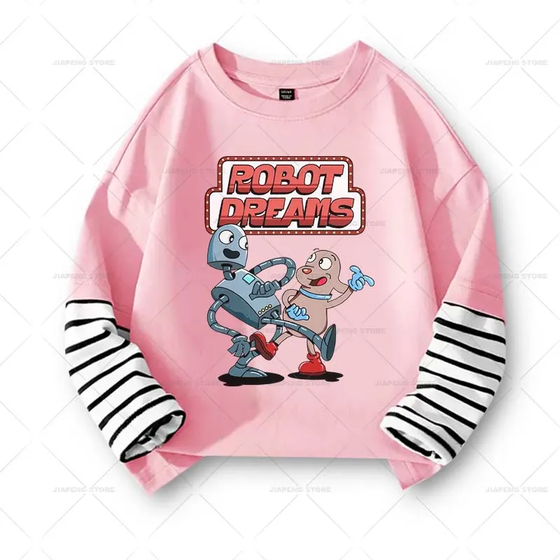 Robot Dreams Patches Iron on Transfers for Clothing Mon ami robot Heat Thermal Stickers Applique on Clothes T-shirt Bag Badge