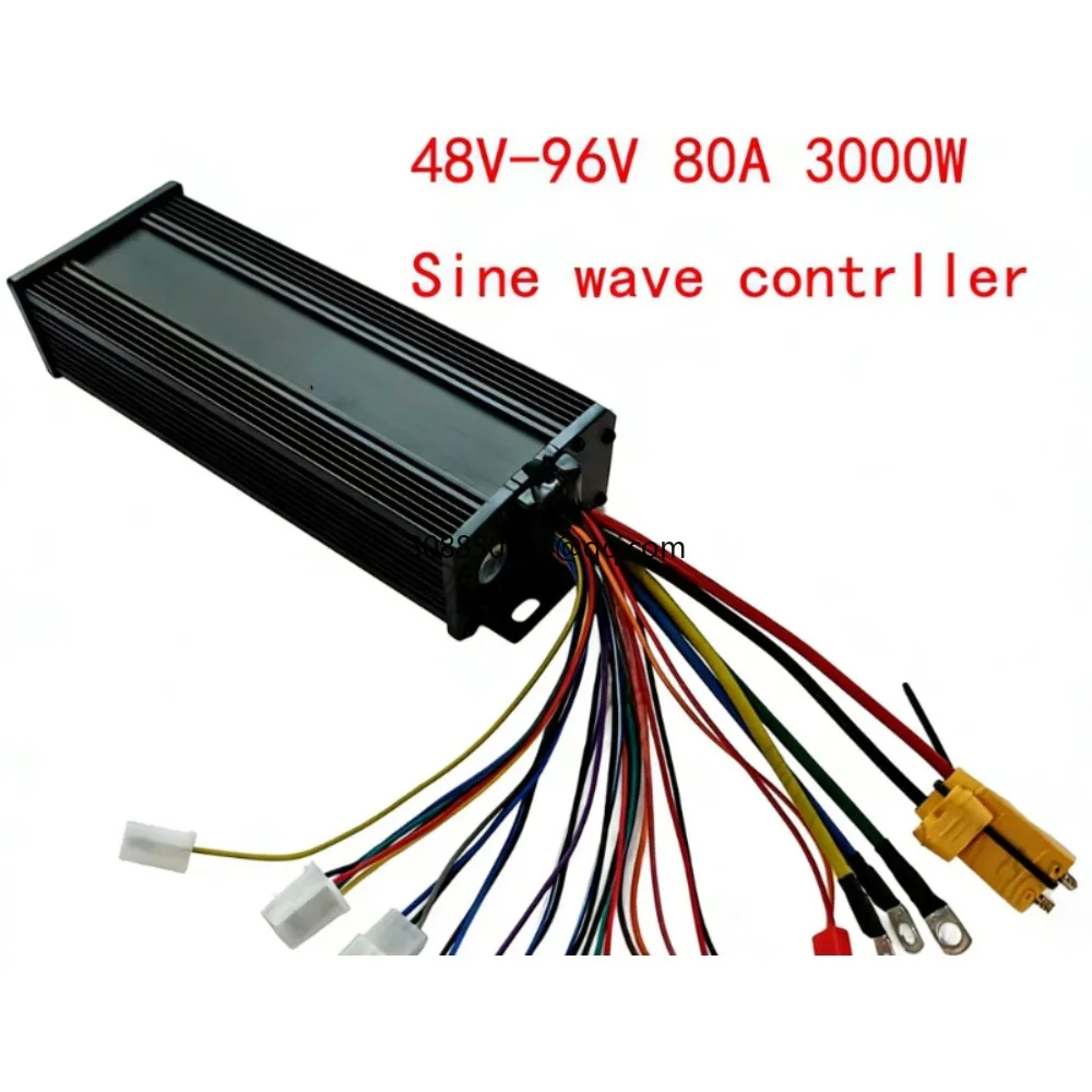 60V72v84V96V3000W electric vehicle silent 18 tube sine wave 80A high-power vector controller