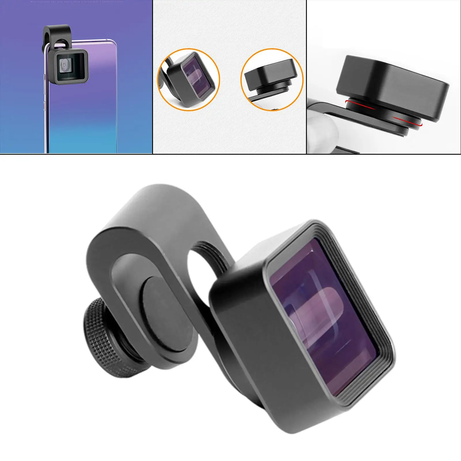 

Универсальный широкоугольный объектив камеры телефона с зажимом для смартфонов 1,33x