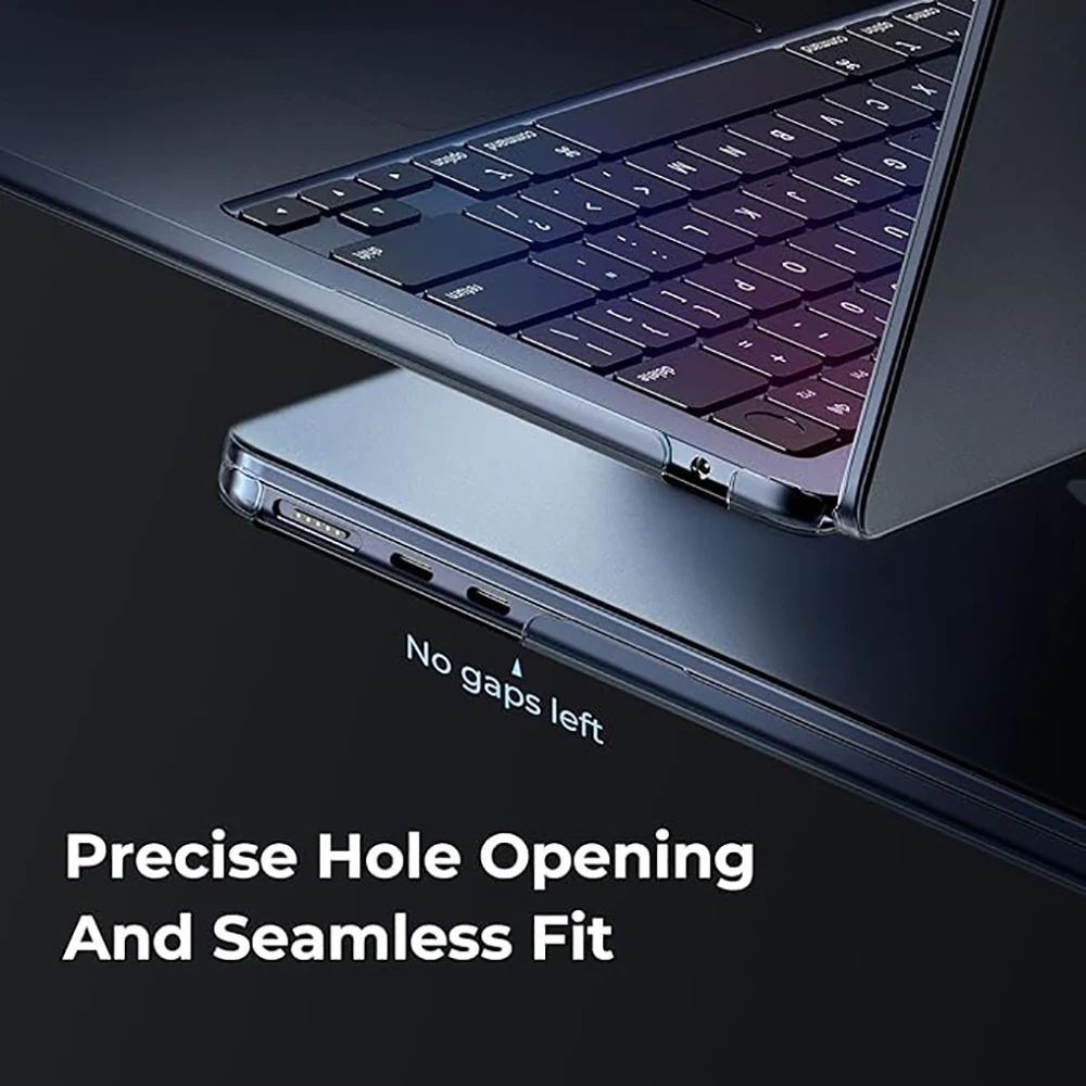 Case for MacBook Air 13 Inch M3 M2 2024 2022 A3113 A2681 Compatible for MacBook Air 13.6 Inch Cover Ultra-thin Ultra-clear