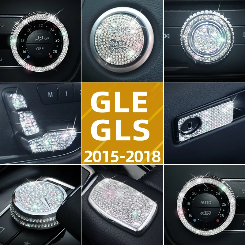 

For Mercedes-Benz GLE300 GLE320 GLE350 GLS400 GLS500 Automotive Interior Renovation Diamond Complete Set Decoration