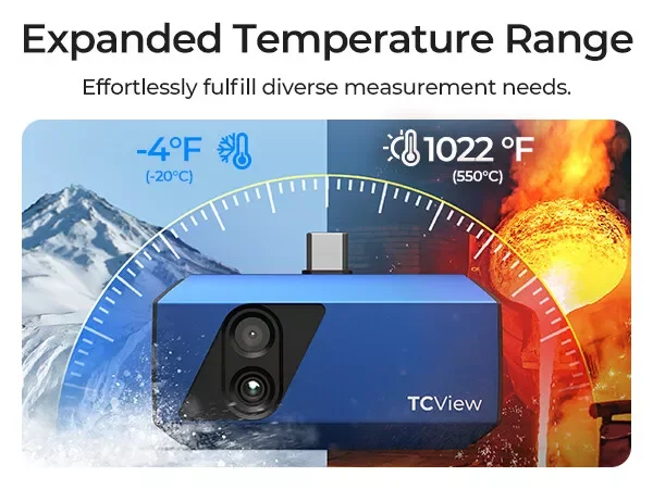 TOPDON TC001 Plus kamera termowizyjna 256*192 pikseli 100W widoczny obiektyw światła wysokiej rozdzielczości podręczny na podczerwień dla Tablet z