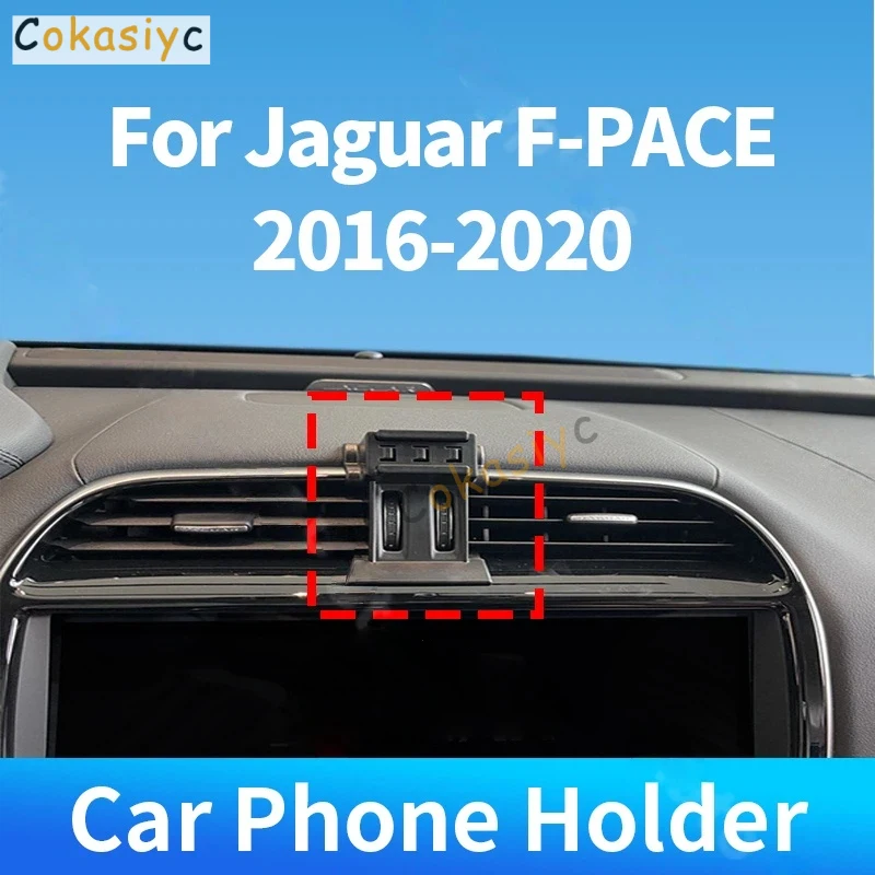 For Jaguar F-PACE 2016-2020 Car Phone Holder Special Fixed Bracket Gravity Wireless Charger For Car Auto Interior Accessories