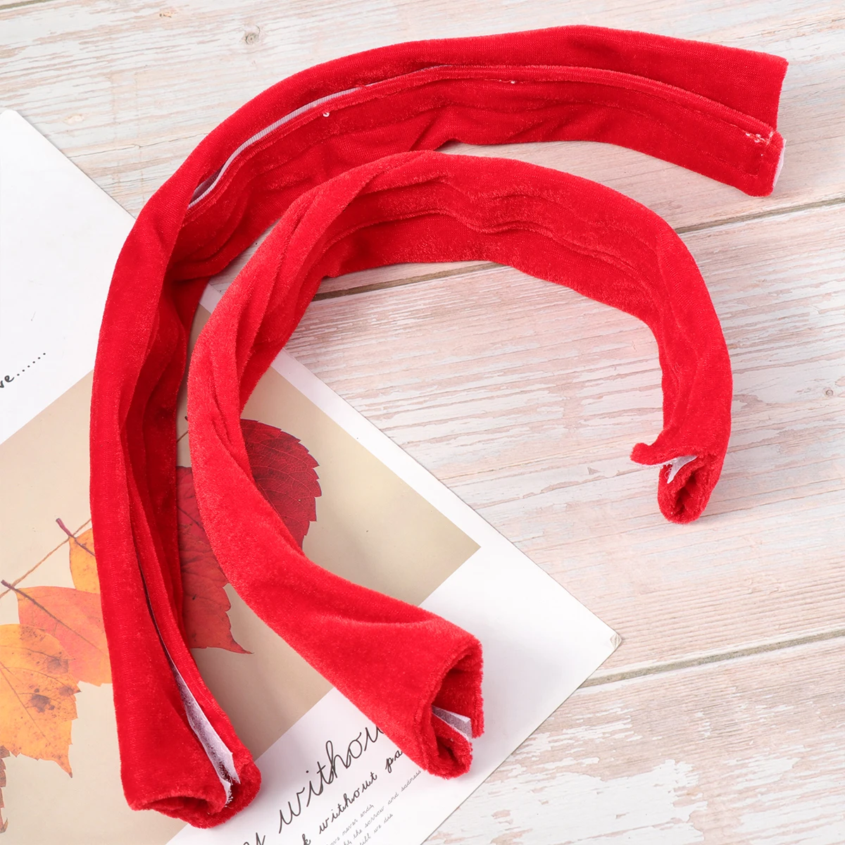 

2Pcs Fridge Handle Covers Set Kitchen Appliance Cloth Protector Warm Comfortable Touching Washable Reusable Red