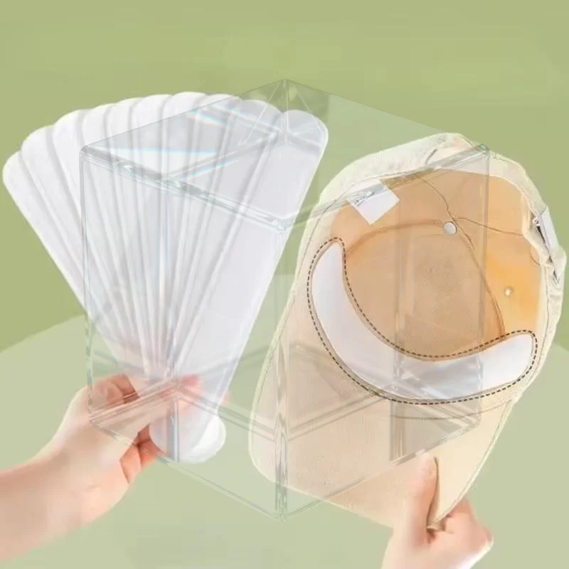 10-50Pcs Invisible Hat Sweat Absorber Stickers Cap Peaks Edge Sweat Absorbing Liner Bands Self-adhesive Anti-dirty Strips Tapes