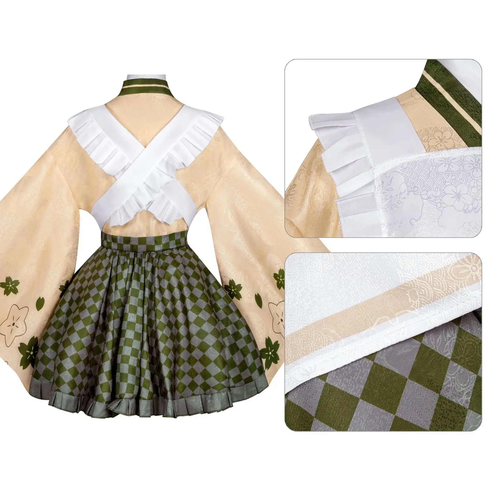 أزياء الخطة العالمية التأثيرية الملونة للمسرح، أزياء التنزه هيغامي كيمونو الأنيمي