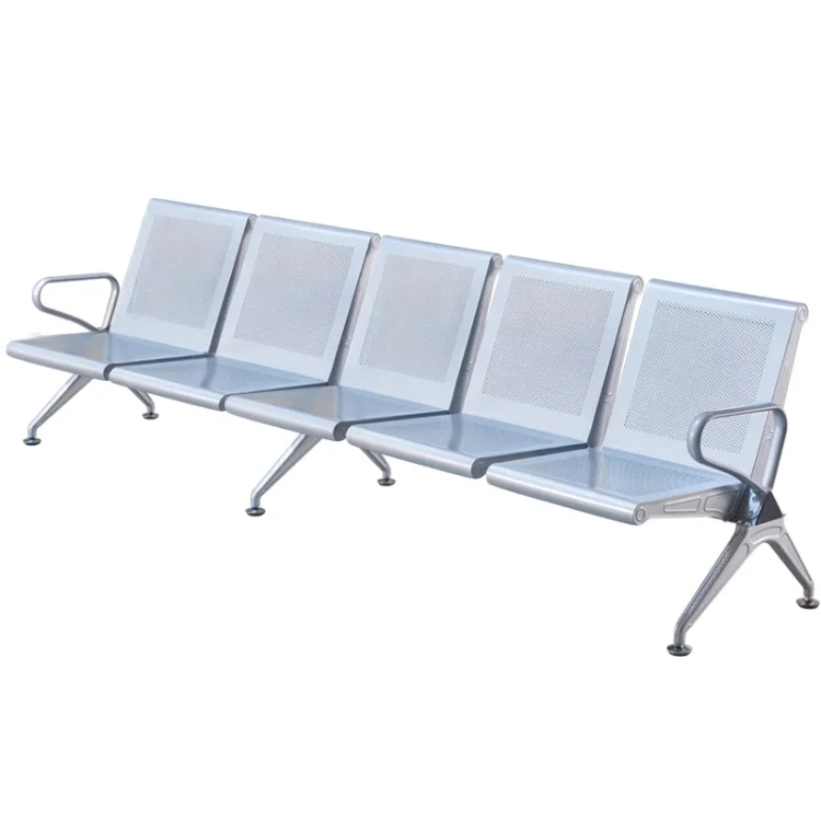 Hospital Waiting Bench Pu Row Link Chairs With Pu Cushion Seating Waiting Chair 4 Seater Airport Chair