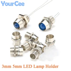 10sets/5sets Lamp Base 3mm 5mm LED Diode Holder Clip Bezel Socket Mount Panel Display DIY Light Emitting Diode