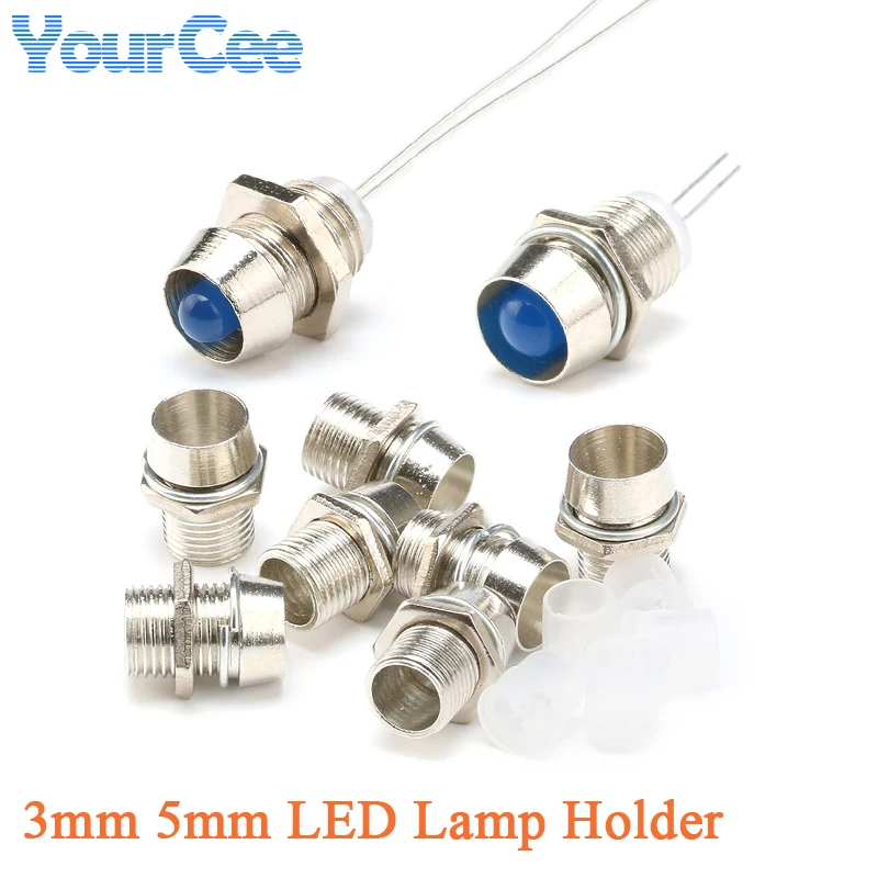 10 zestawów/5 zestawów Podstawka do lampy 3mm 5mm Uchwyt na diodę LED Klips Ramka Gniazdo Montaż Panel Wyświetlacz DIY Dioda Emitująca Światło
