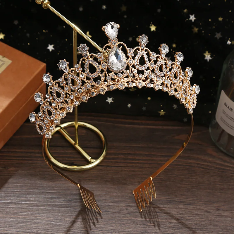 Slip-Proof Alloy Headband with Stunning Rhinestones Hairstyle Bridal Headband with Sparkling Rhinestones for Wedding Hairstyle