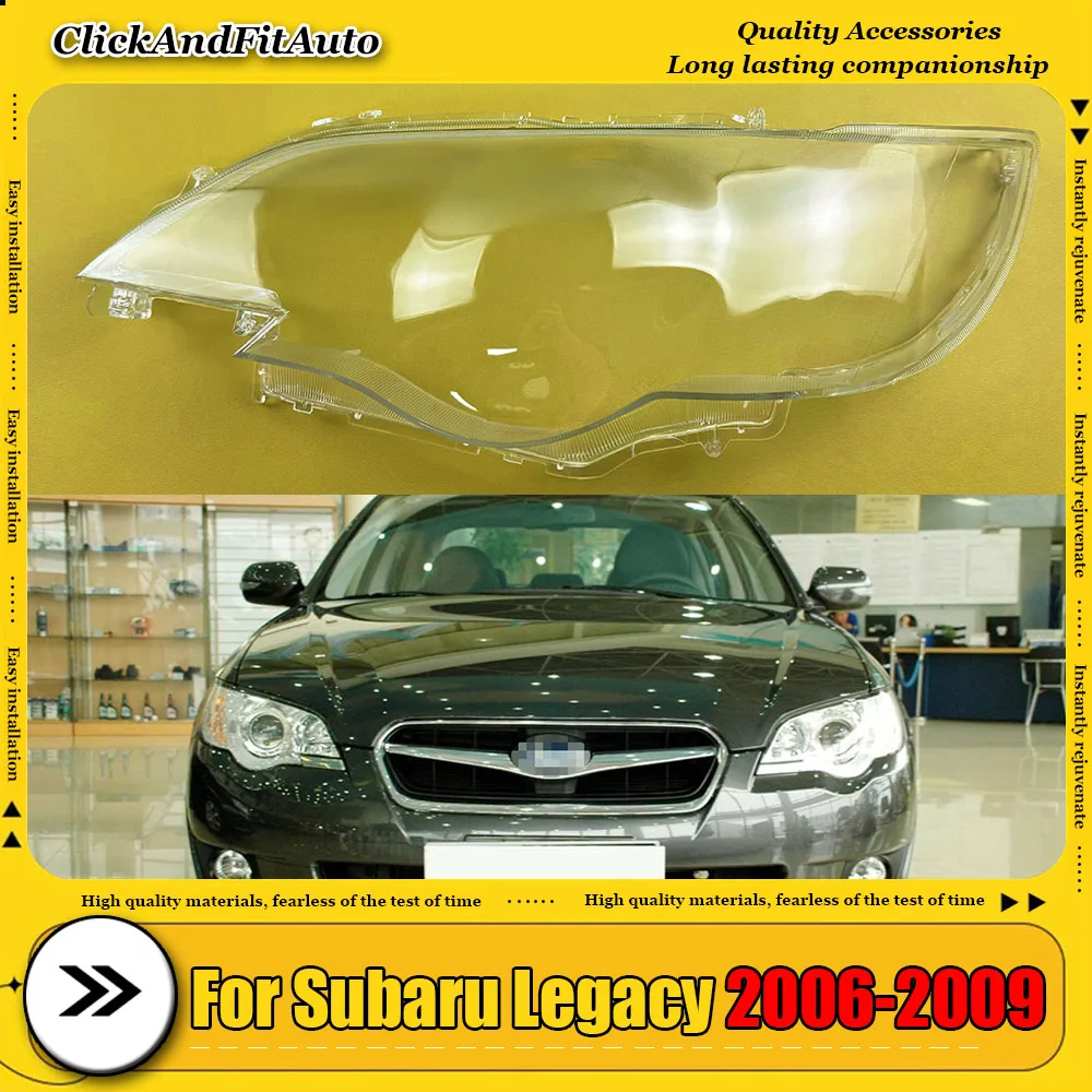 

For Subaru Legacy 2006-2009 Headlamps Plastic Cover Lampshade Headlight Shade Headlamp Shell