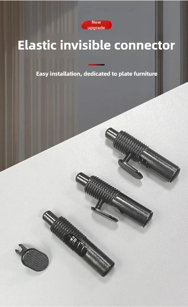 10/20 Stück Unsichtbarer Beweglicher Laminatverbinder mit Eingebauter Feder, Einfache Montage, Laminat-Stütze – Detail 1