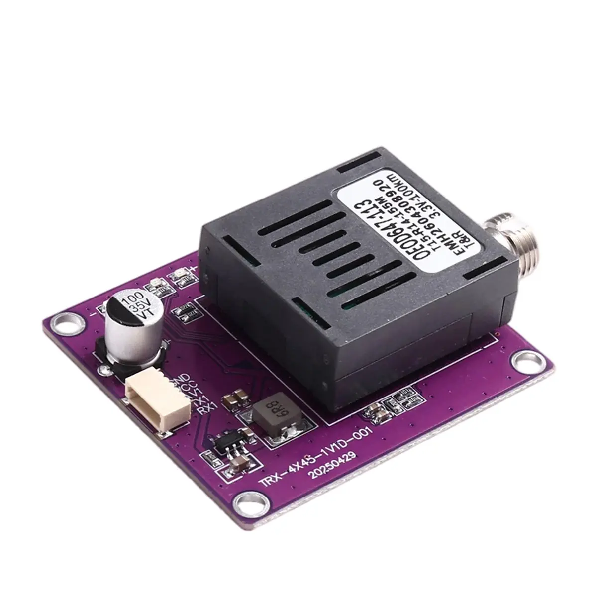 Y1630A*☀▃100KM TTL Optical Transceiver Module Optical Terminal Equipment Drone-Specific DC 5.5-26V RX Ground End