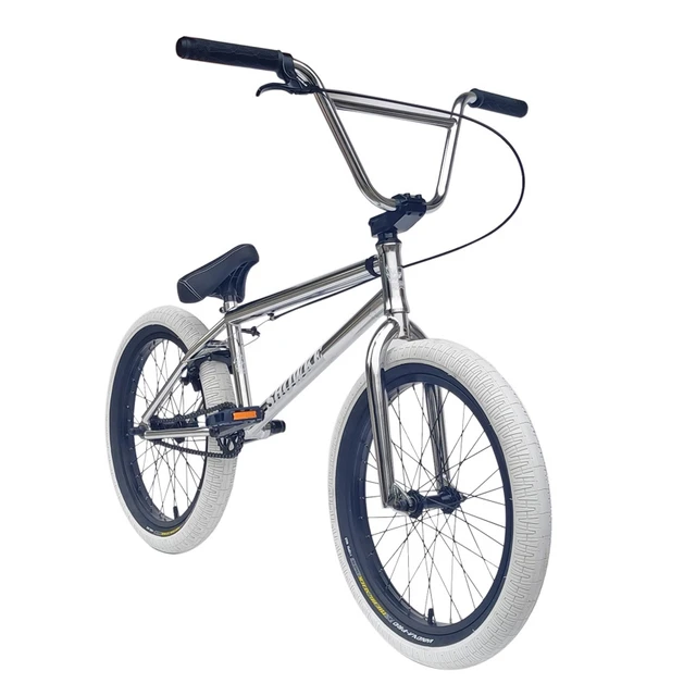 20 Inch Crmo Frame And Fork Extreme Bike Performance Bike Bmx Bike Silver Aluminum Alloy Brake Handle U Type Brake 20 2.4 Tire