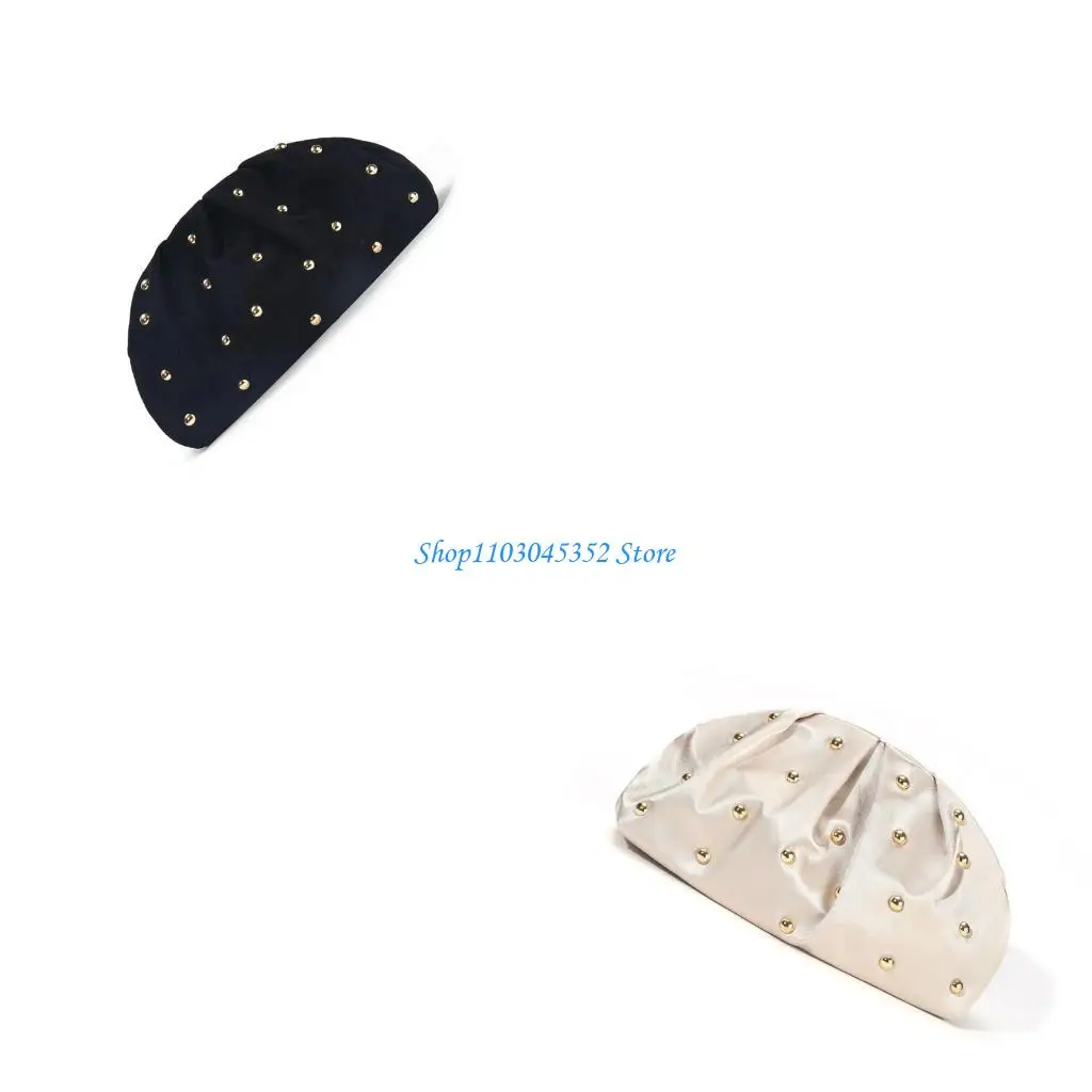 

Clutches Purses for Women Dumpling Bags Evening Handbag Beaded Ruched Cloud Purses