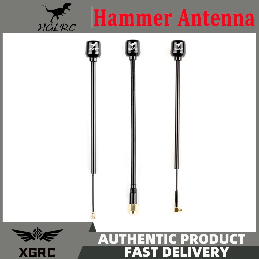 1/2PCS / HGLRC Mini Long Range Hammer Antenna RHCP LHCP Spin SMA IPEX MMCX Angle 5.8G 2.5dBi 135mm for RC FPV Racing Drones