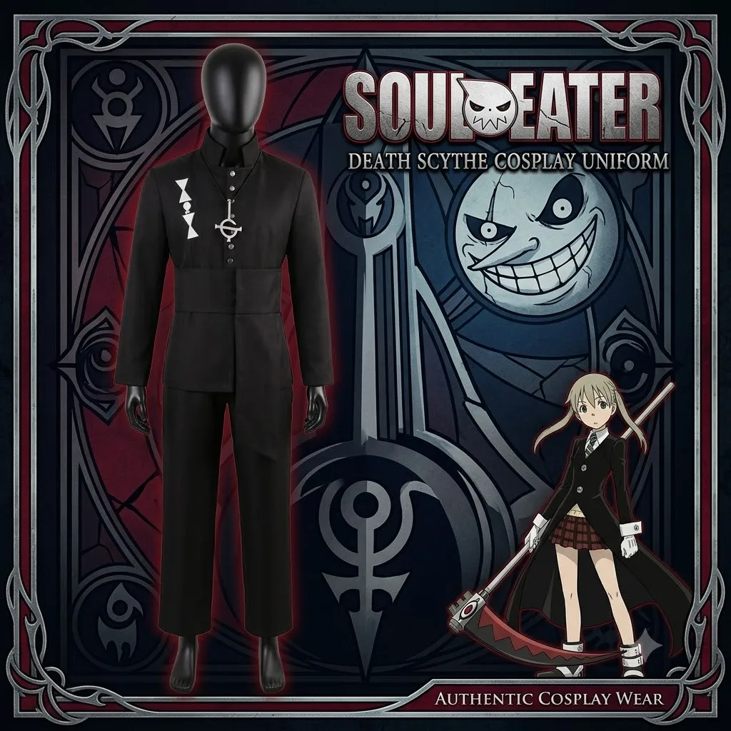 Men Black Rock Band Uniform Full Set Props Nameless Ghoul Outfit For Halloween Stage Performance Carnival Party