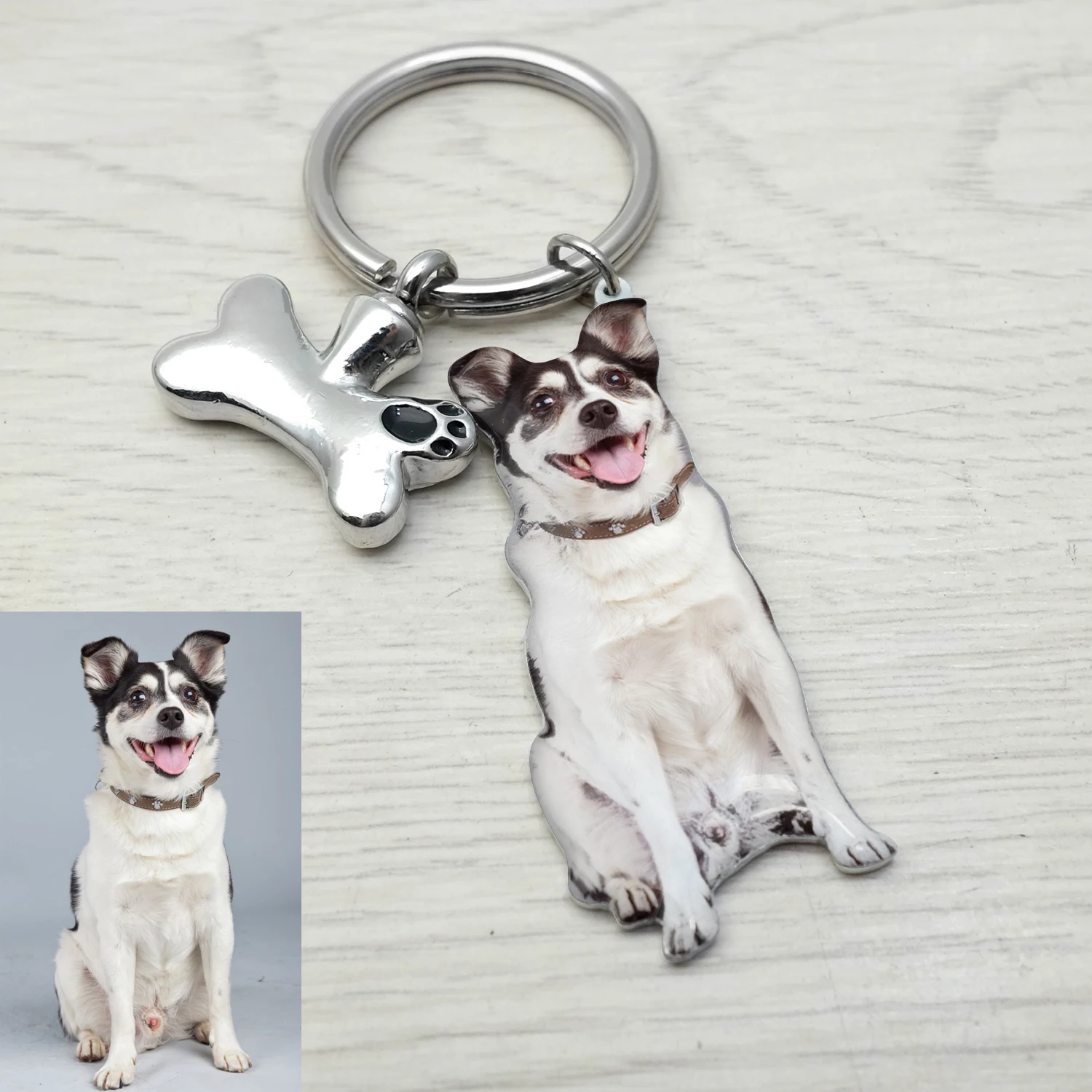 Porte-clés personnalisé urne de crémation, bijoux pour cendres d'animaux de compagnie, cadeau de perte d'animaux, cadeau commémoratif pour animaux de compagnie