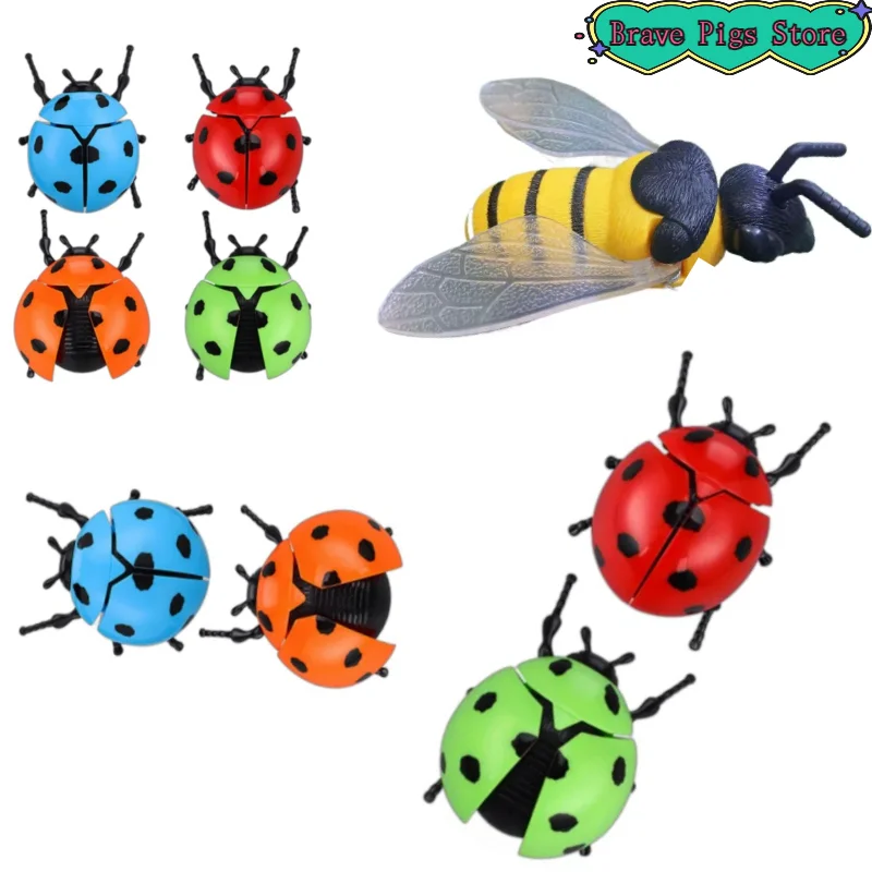1/4PCS Scarab Beetle Animals Prankster Animated Insect Toy Model Wind Up Beetle Bionic Toys Wind Up Toy