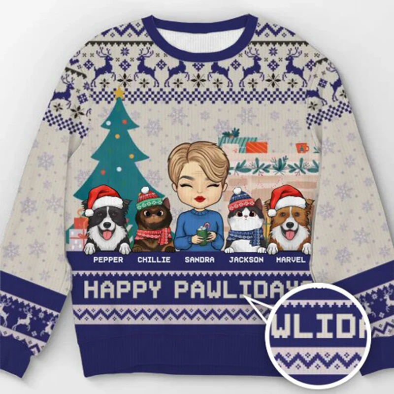 

Hot Selling Beer Ugly Christmas Sweater for Funny Bar Party Men's Sweatshirt Casual Men's Pullover Beer Tracksuit Top