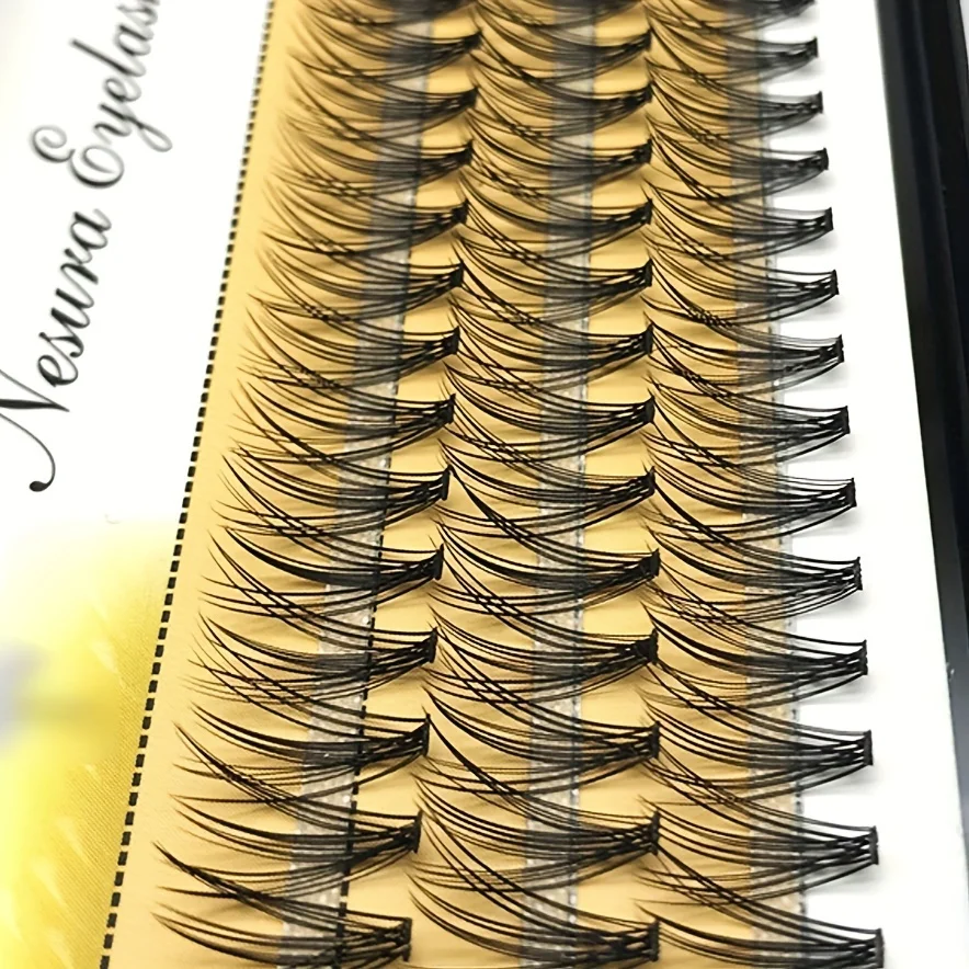 1 BOX (60 Clusters), 10D/20D 0.07C 8/9/10/11/12/13/14MM, Eyelash Extension Clusters, Single Cluster False Eyelashes Makeup Produ