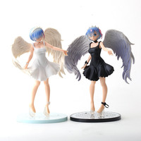 Cute Angel Rem Ram Action Figures Anime Wing Re:Life In A Different World From Zero PVC Model Toys For Kids Adult Gifts