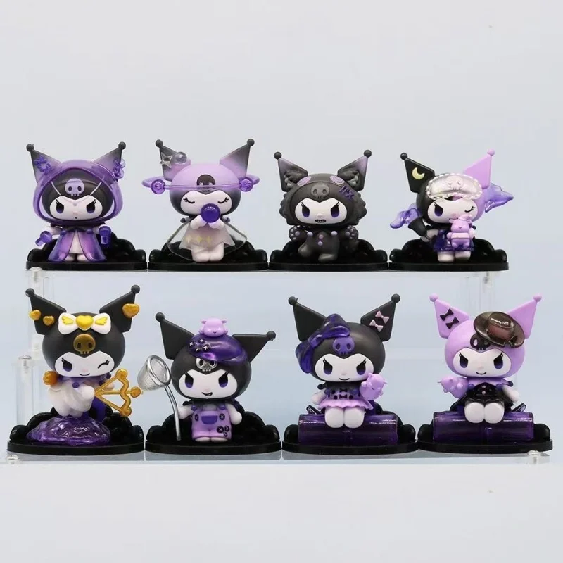 Sanrio Kuromi boîte aveugle loup-garou série tuer figurine poupées figurines d'anime sac Surprise modèle mignon Fans Collection jouet