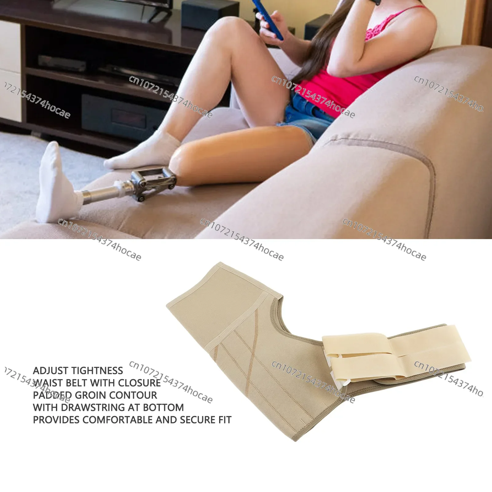 Knee Prosthesis Stump Shrinker Limb Immobilizer Stump Shrinker Adjust Tightness Reduce Swelling Prosthetic Stump Shrinker