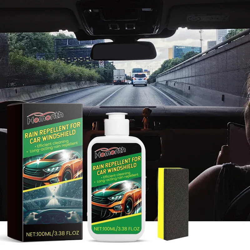 

Car Glass Cleaner Coating Formula Impurity/Water Stain Removal Surface Renovation Agent Clean Protect In One