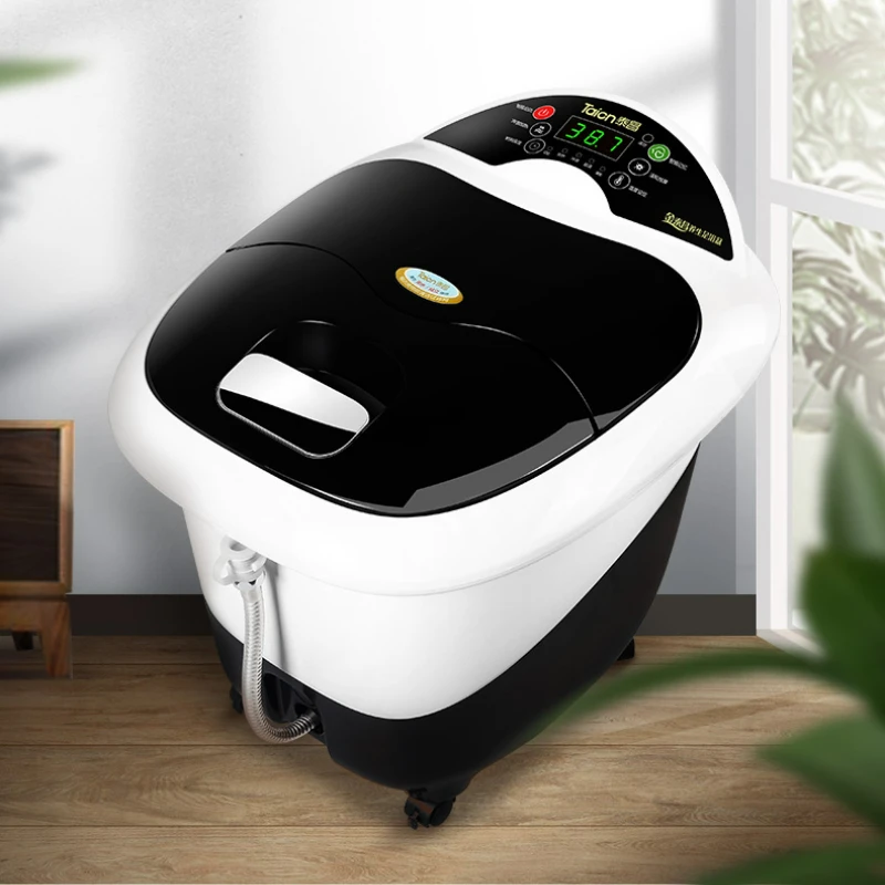 Wireless Remote Control Foot Bath Bucket Automatic Heat Electric Roller Surf Massage Foot Wash Basin Over The Calf High Bucket