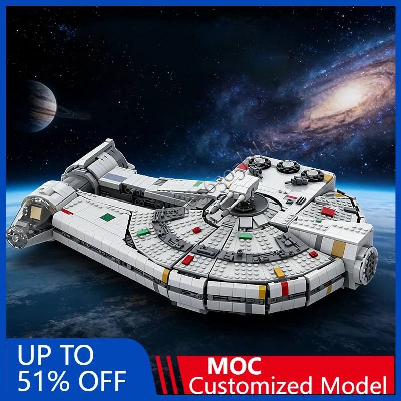 

New 2372 PCS Moc Famous Star Battle Movie Yt-2400 Outrider Model Diy Creative Ideas Childs Toys Custom Assembly Birthday Gifts