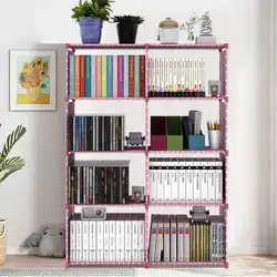 Estante simples para sala de estar Estante removível, Diversos Suporte de armazenamento, Armário treliça, Home Decor, Display Stand, Estante de livros