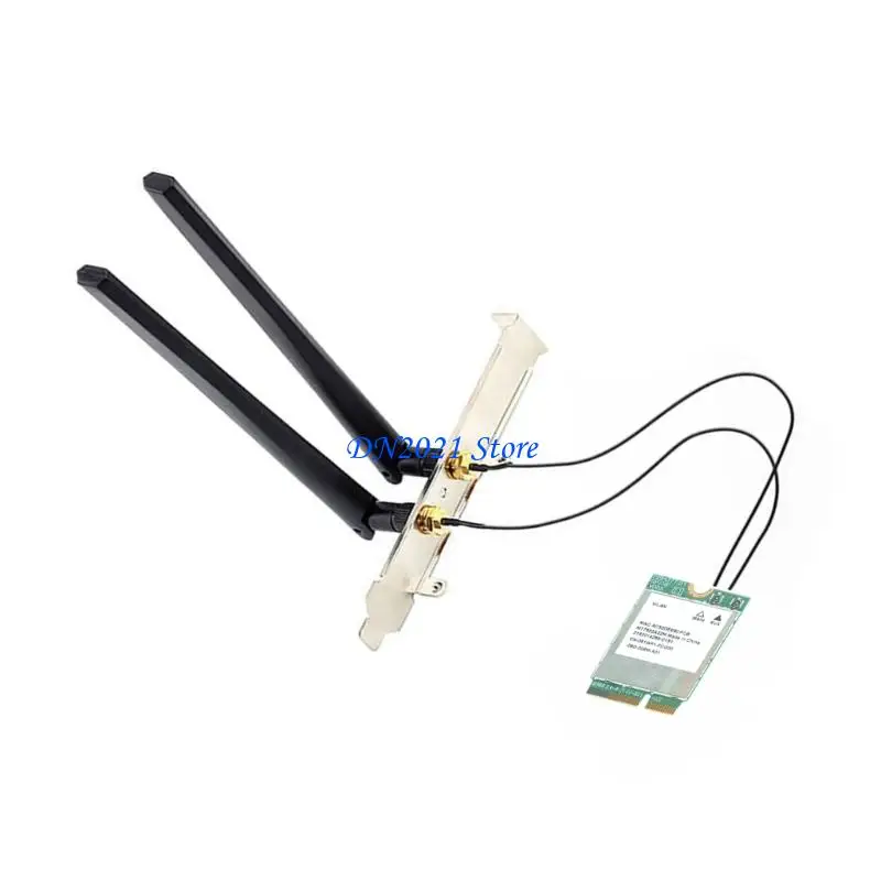 F3KE MT7922 Módulo WiFi 6E M.2 6GHz/5GHz/2,4GHz Compatível com 5.2
