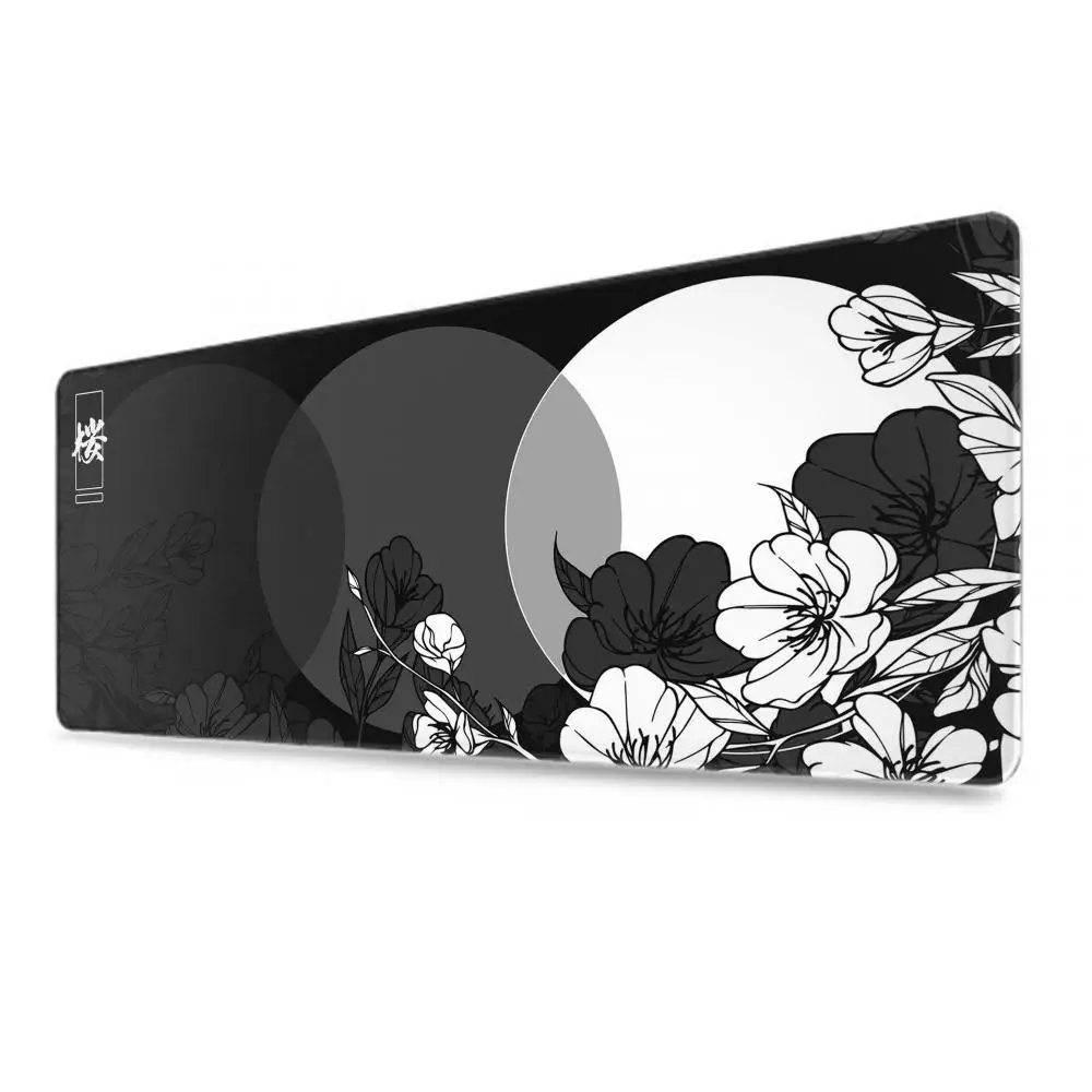 Gamer Keyboard Desk Mat Cherry Blossom Sakura Mousepad Anime Mouse Mats Office Accessories Games Computer Gaming Extended Pads