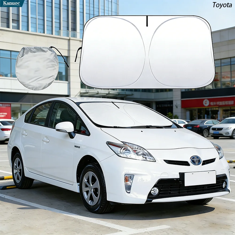 

Windshield Sun Shade For Toyota Prius 2009-2025 Car Sunshade Sun Visor Protector Foldable Blocks UV Rays