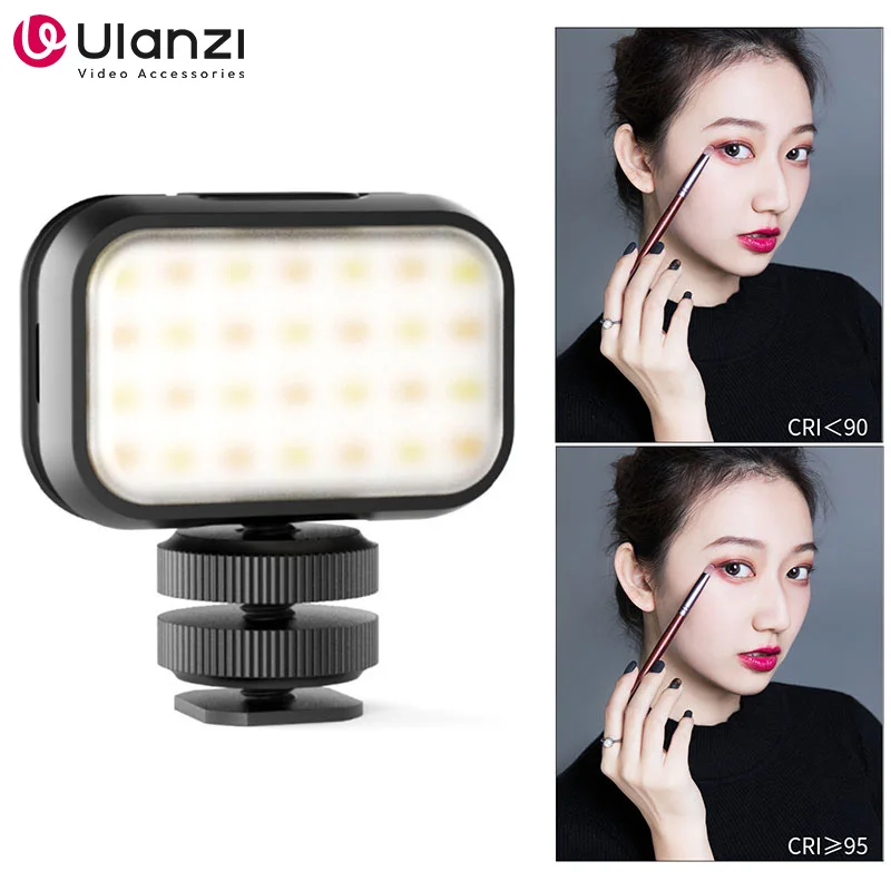 Ulanzi VL28 Mini and Portable Soft Light 6500K Soft Fill Light LED Video Light for Camera Smartphone Potography Live Vlog