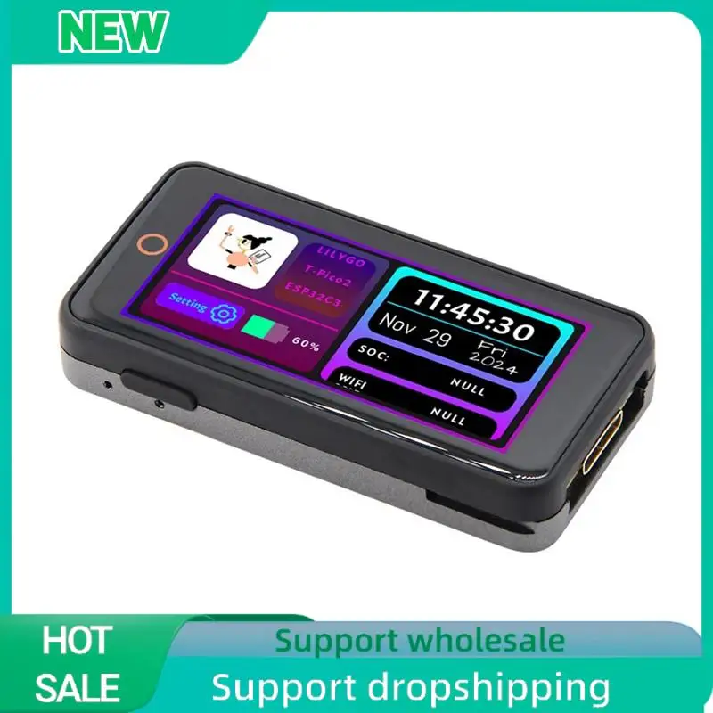 Solid RP2350 Development Board Onboard ESP32-C6 Expansion Module 2.33 Inch LCD Touch Display