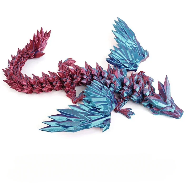 3D Drago Girevole Articolato Drago Uovo Regali per Bambini Statua di Drago Realistica per la Decorazione Paesaggistica Figure Stampate Animali