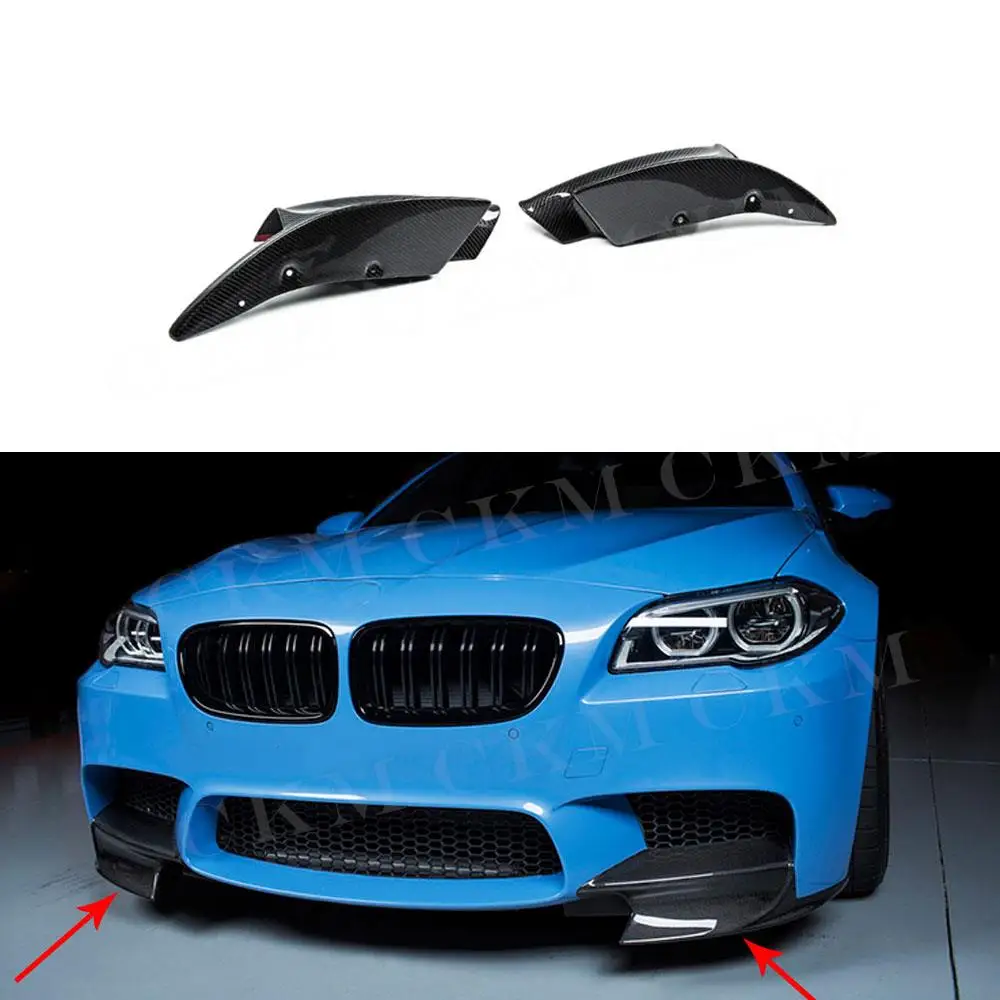 

Carbon Fiber Front Lip Splitters Aprons for BMW 5 Series F10 M5 Bumper 2011-2017 FRP Head Chin Flap Cupwings Car Styling