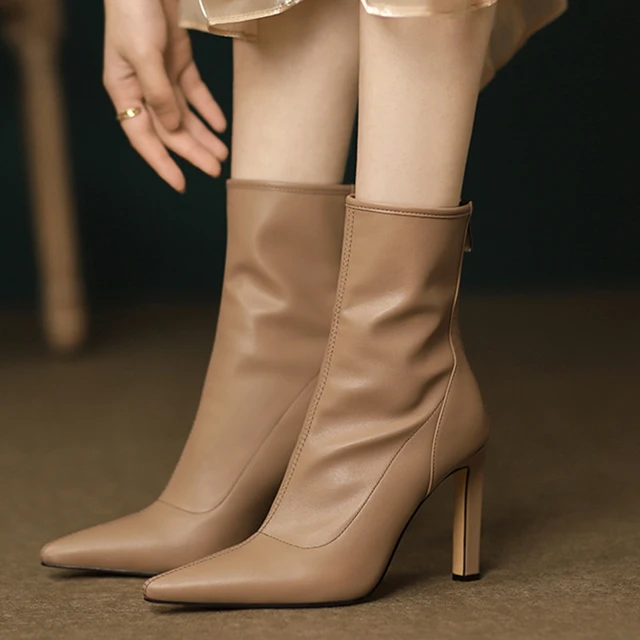 Elegant ankle boots for ladies clearance