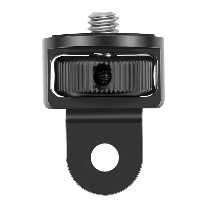 Alumínio parafuso tripé adaptador, acessórios para câmera, 360 Rotating Mount, suporte para Go Pro, 13, 12, 11, 10, 9, 8, 7, Insta 360, X3, X4, 1/4\