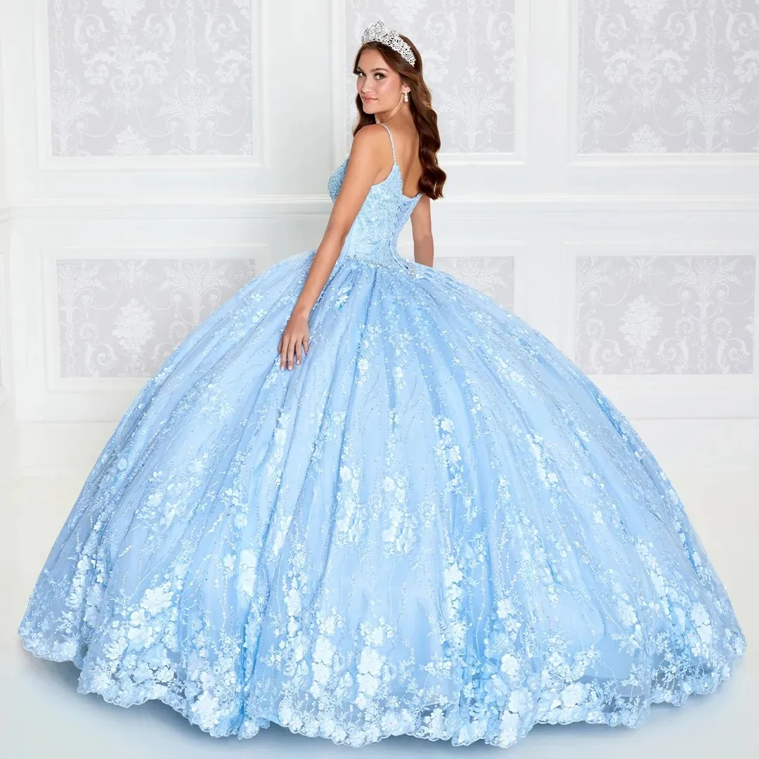 Blush Pink Quinceanera abiti Ball Gown Spaghetti Straps Tulle Lace Puffy Mexican Sweet 16 abiti chapro 15 Anos