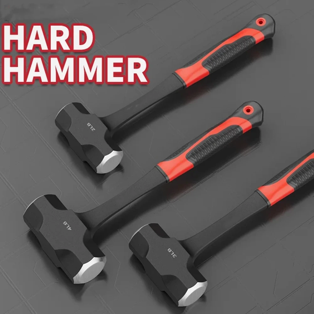 1LB 2LB 3LB Hammer High-carbon Steel Hammer Corrosion-resistant Forged With High Carbon Steel High-strength Fiber Handle