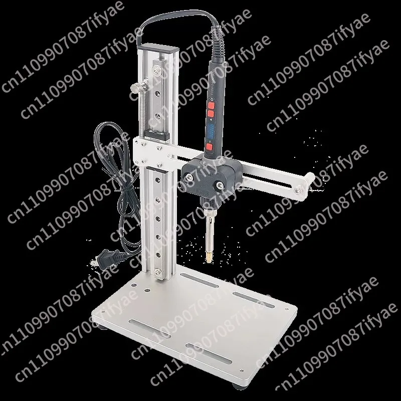 DIY Vertical Heat Set Insert Tool Pressing Machine Hot Melt Brass Knurled Nut Embedded Insertion Soldering Iron 3D Printed Parts