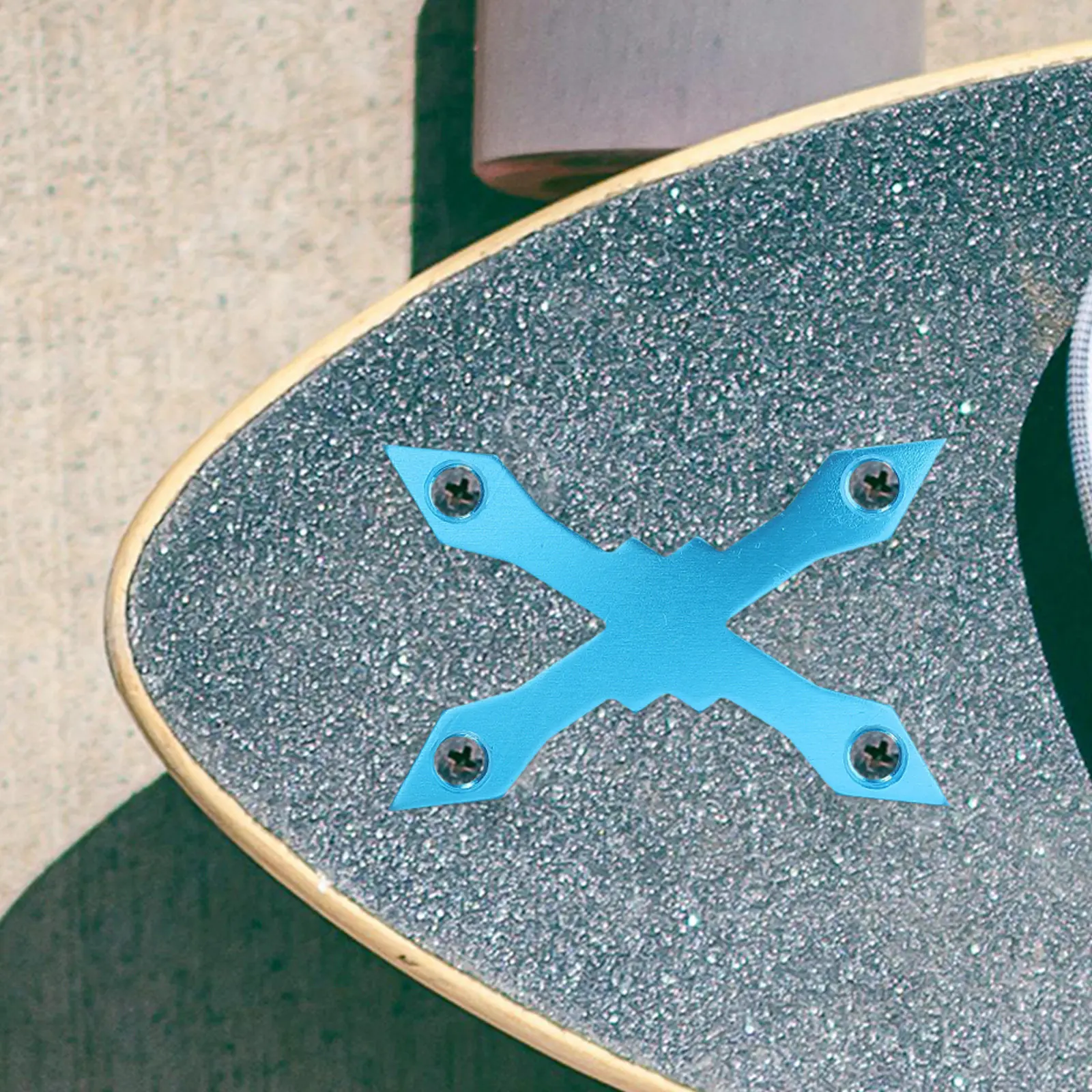 2Pcs Skateboard Anti Sinking Gasket Aluminum Alloy Deck Protector Skateboard Hardware Longboard Deck Protective Gaskets Enhanced
